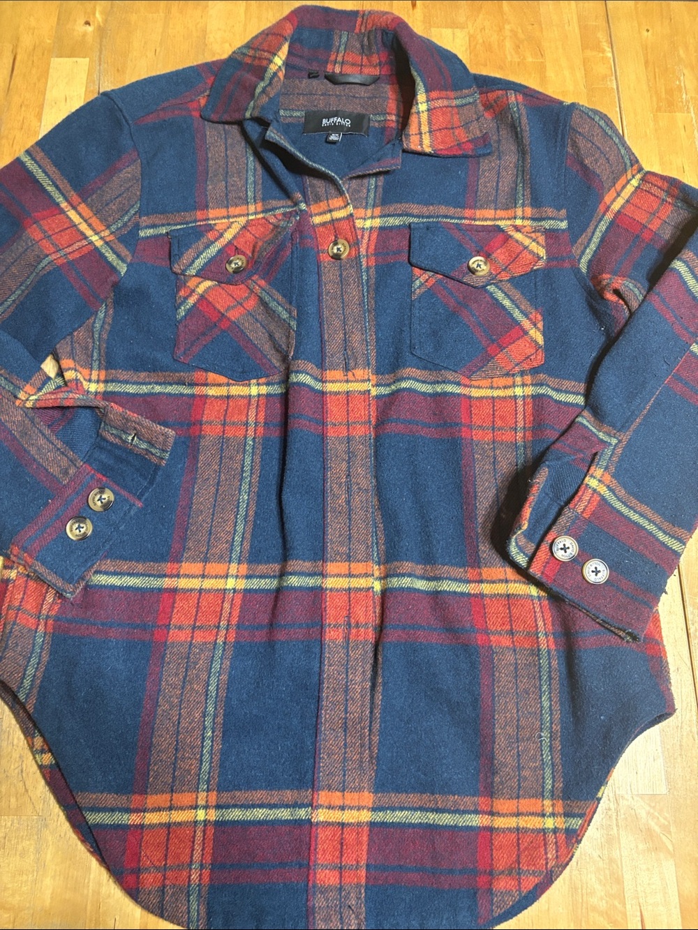 Buffalo David Bitton Womens Plaid Shacket